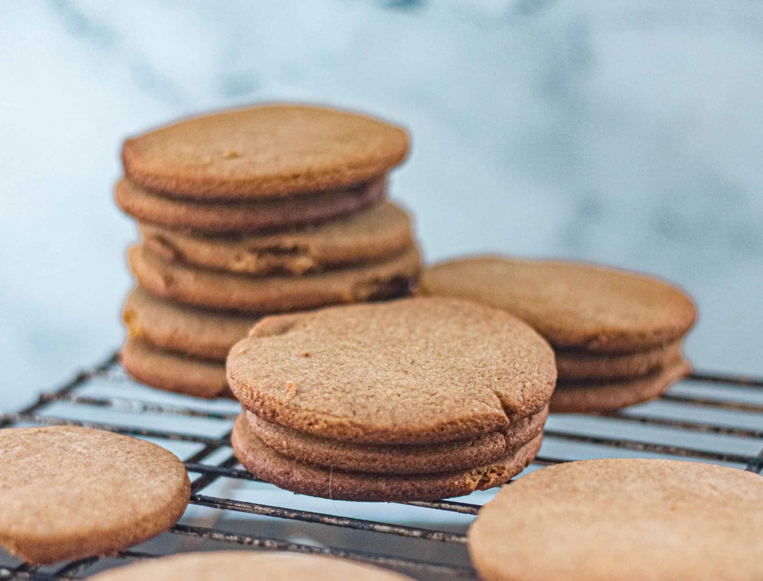 A stack of barley cookies