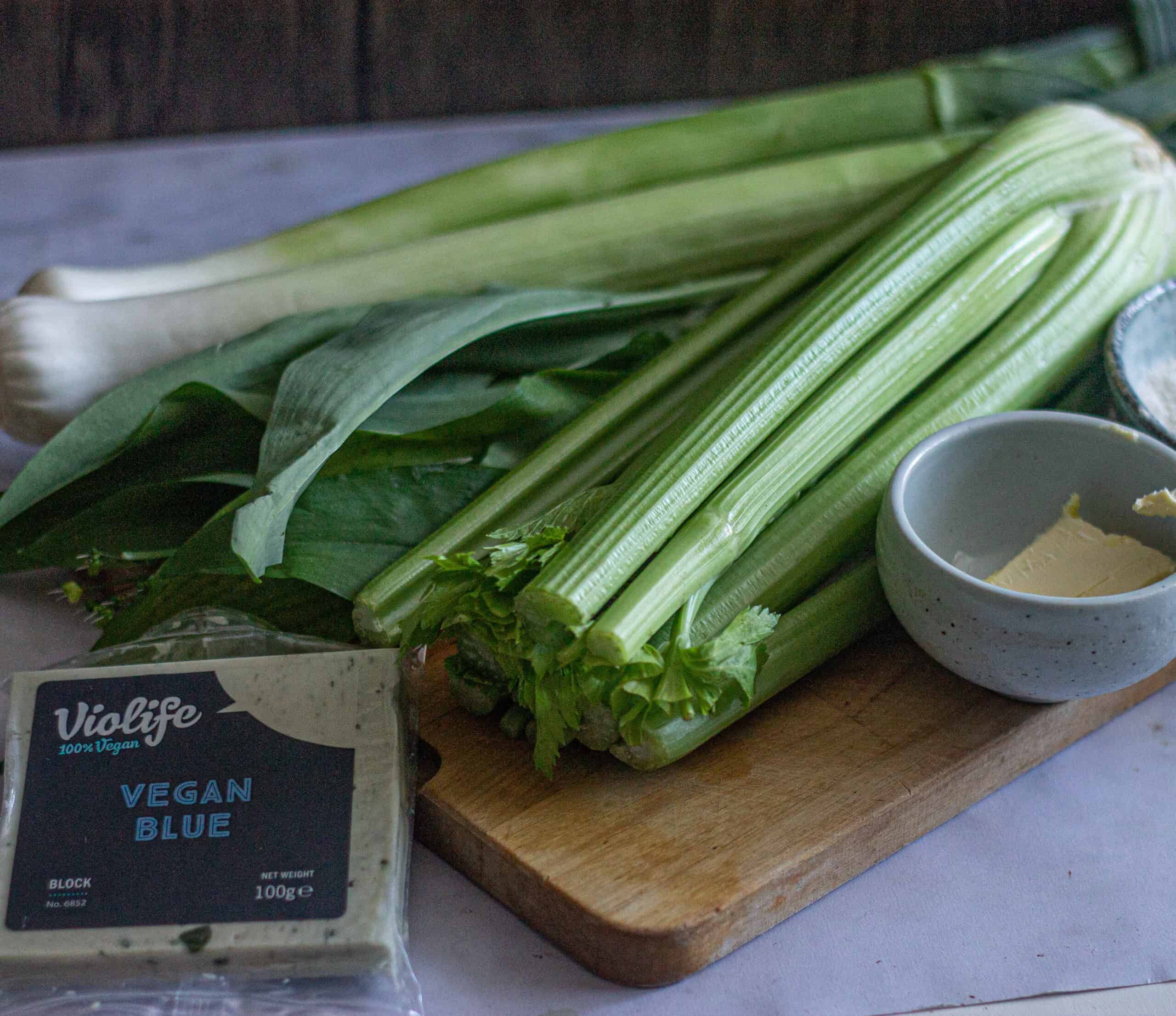 Ingredients for celery soup