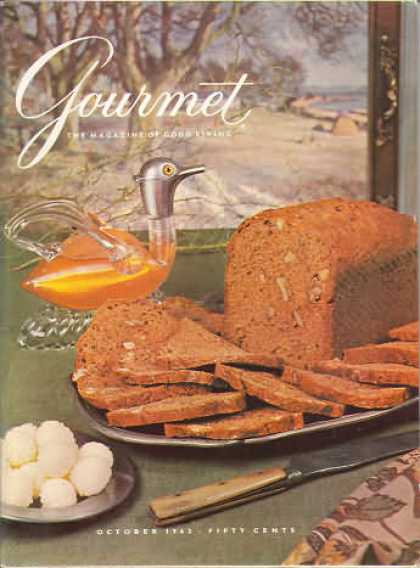 Gourmet Magazine Cover 1962