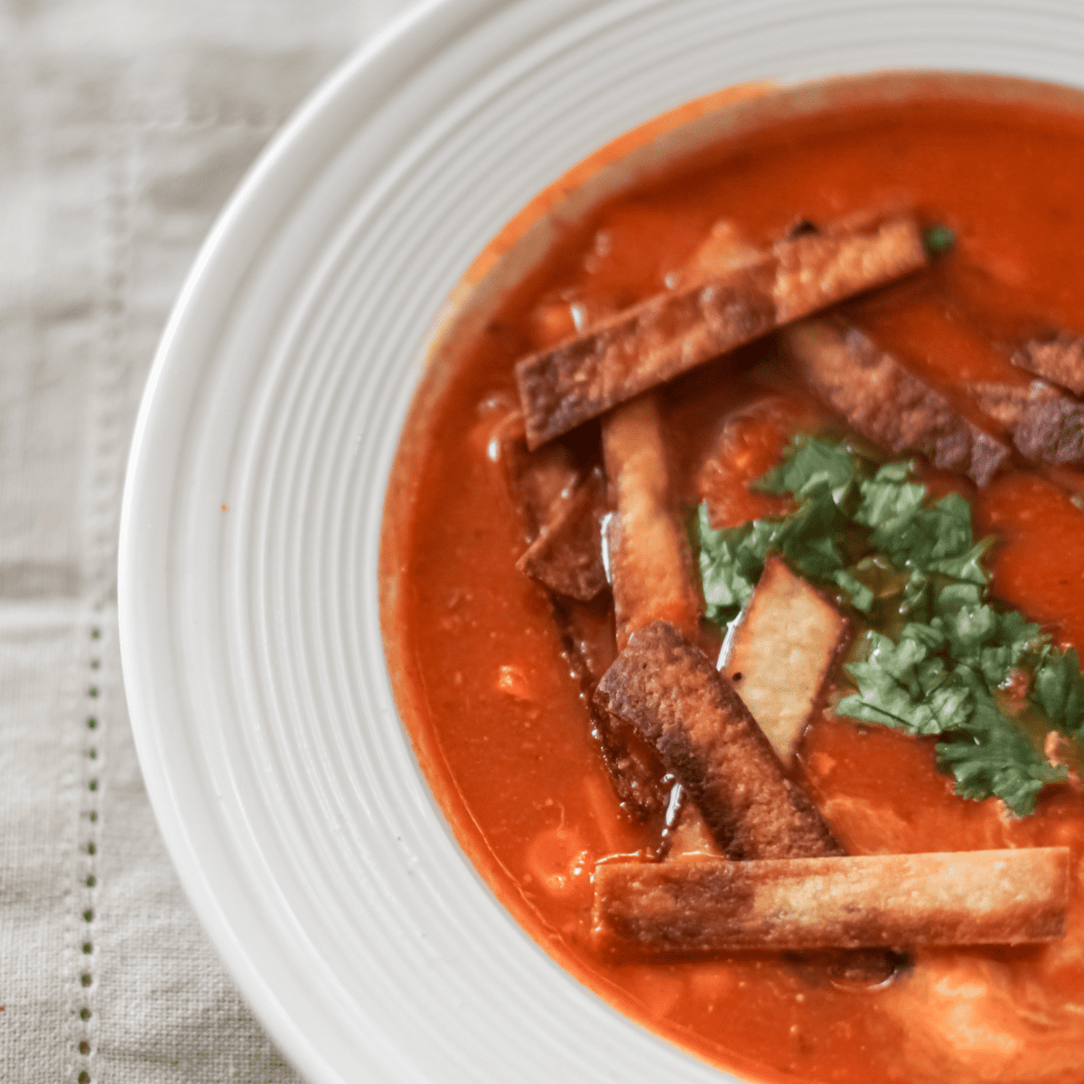 Easy 30 Minute Vegan Tortilla Soup – Rich and Delicious