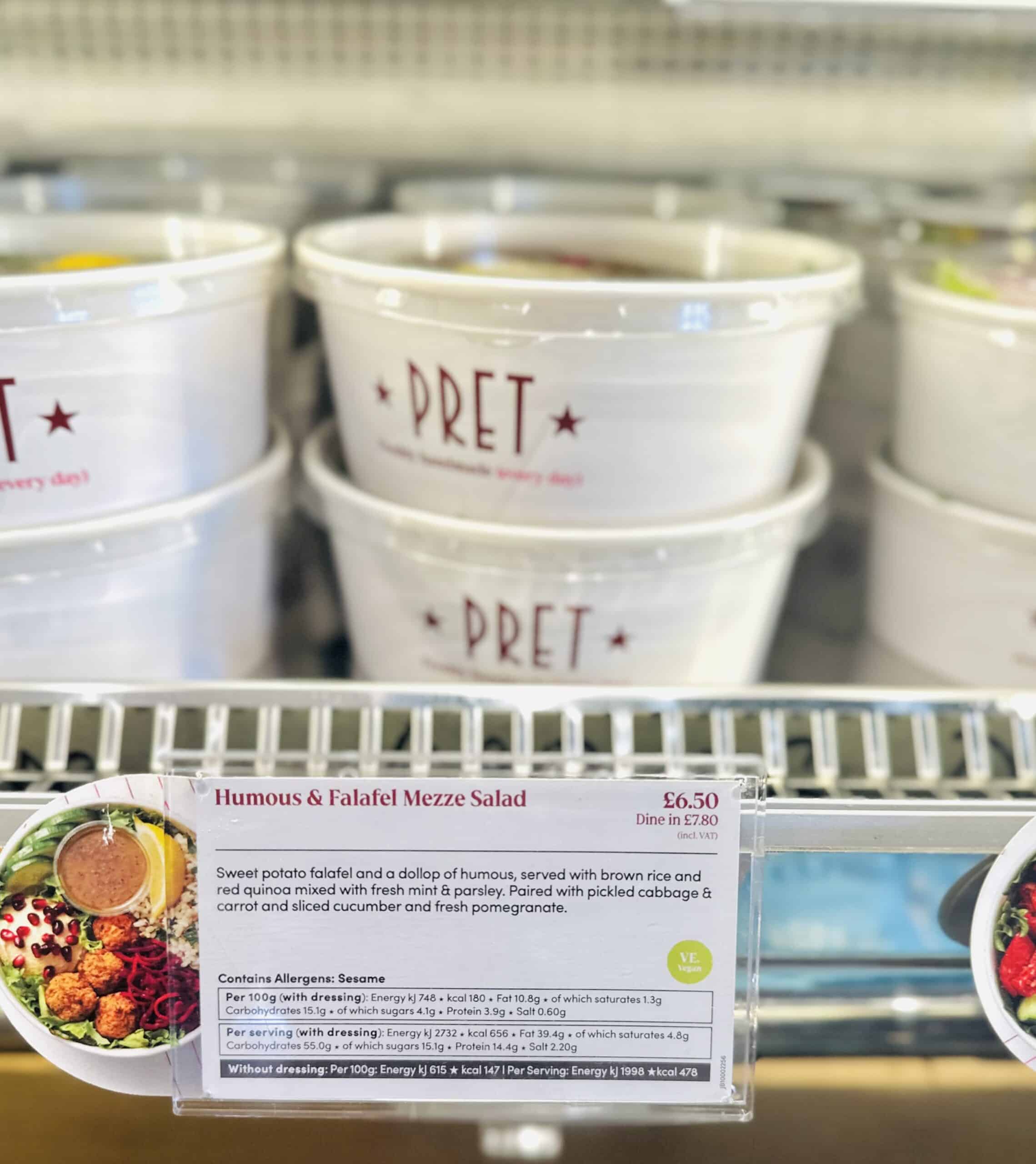 A salad bowl from pret.