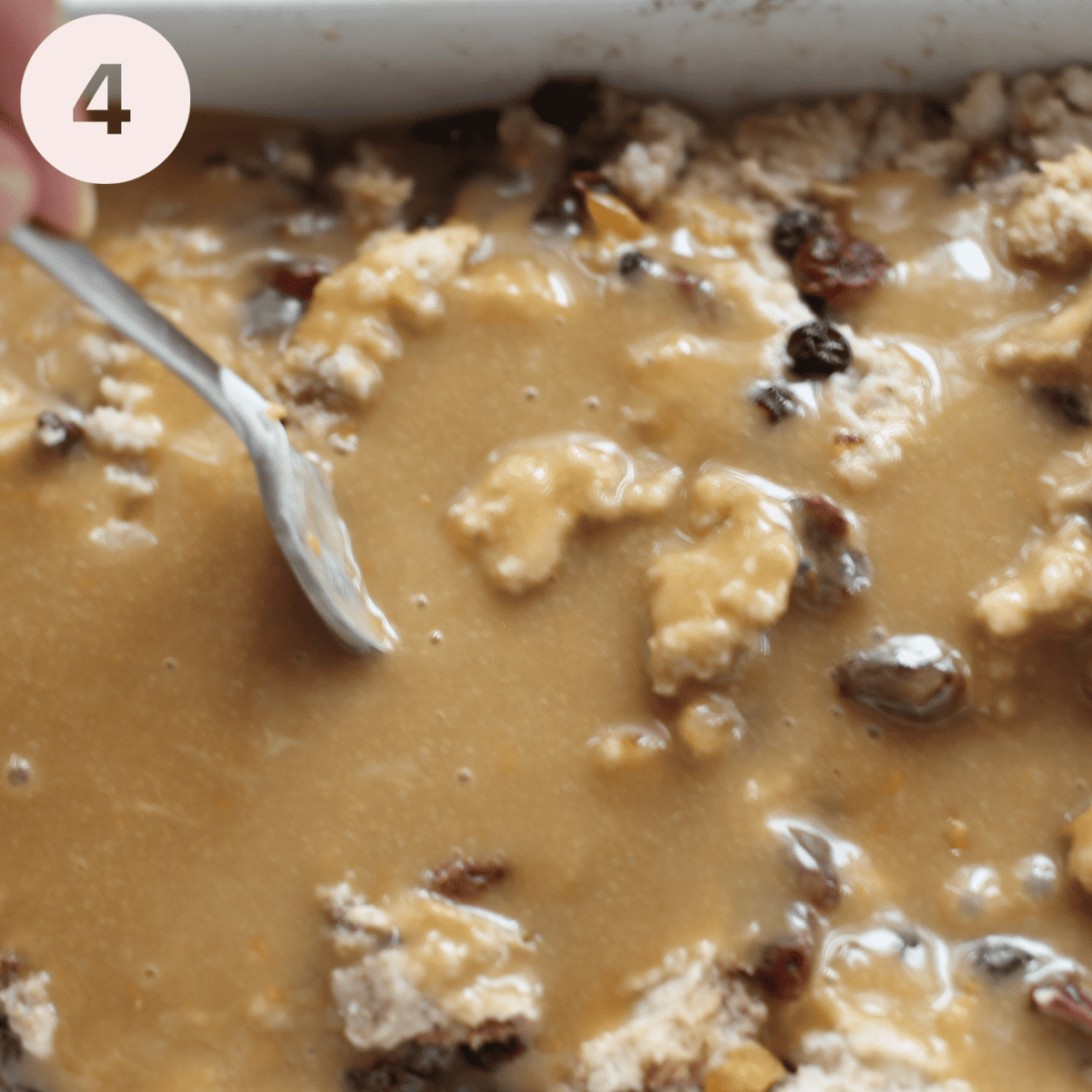 Adding yogurt and sugar mixture to the batter.